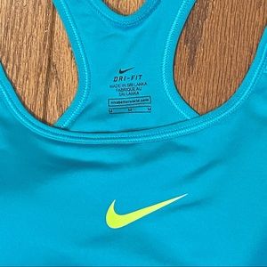 Nike Neon Teal Sports Bra